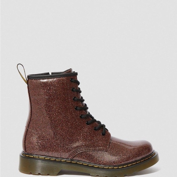 DOC MARTENS 1460 GLITTER LACE UP BOOTS Kids 13 - Picture 1 of 13